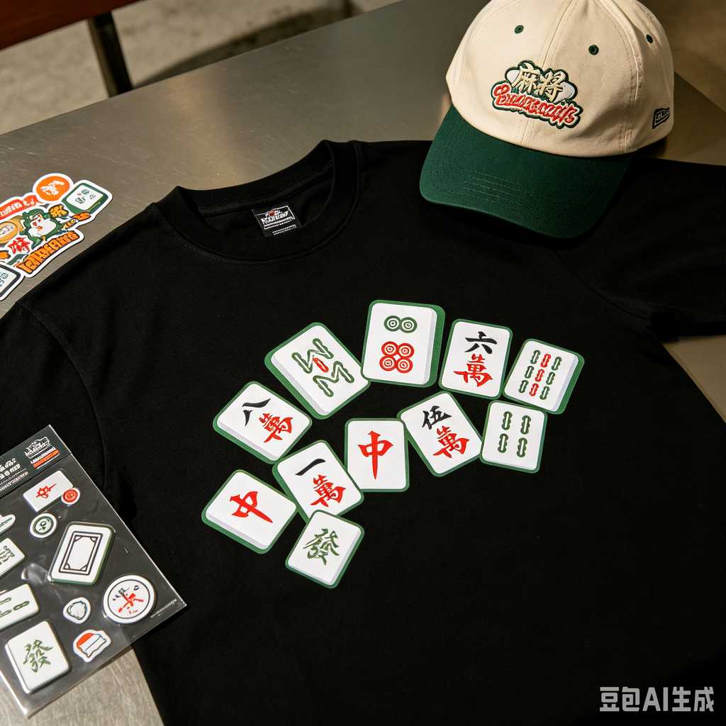 retro vintage mahjong set